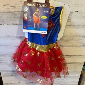 DC Supergirl Costume Dress Size S (6/6x) NEW
